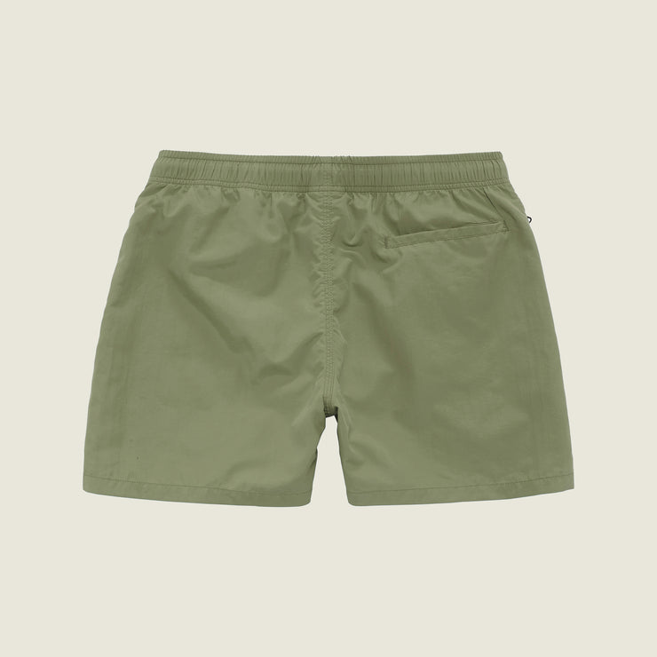 Green Nylon Swim Shorts