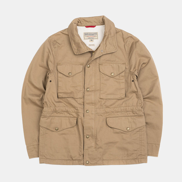 Field Jacket in Cotton - Camel – Caine Clothiers