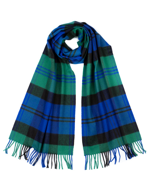 Johnstons of Elgin】Made in Scotland 100% check cashmere scarf（ジョンストンズ オブ  エルガン スコットランド製 チェック柄カシミヤフリンジ マフラー）1c | MASCOT/E