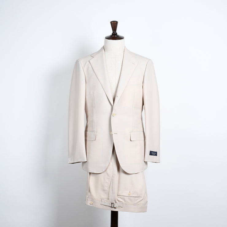 Gabardine Wool Suit - Cream
