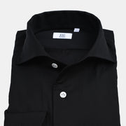 Cutaway Shirt in Fine Merino - Black