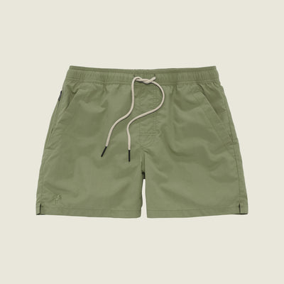 Green Nylon Swim Shorts