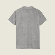Grey Melange Polo Terry Shirt