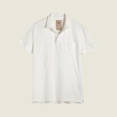 White Polo Terry Shirt