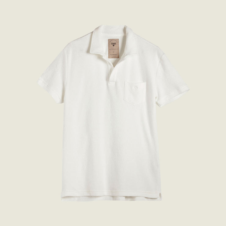 White Polo Terry Shirt