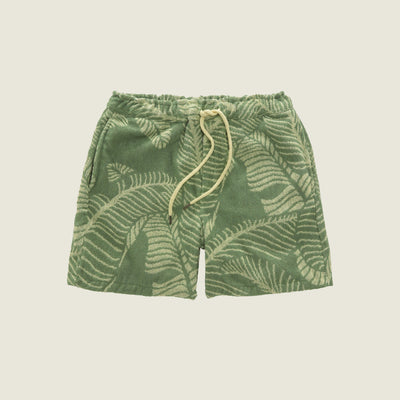 Banana Leaf Terry Shorts