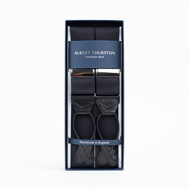Plain Ribbon Braces - Black
