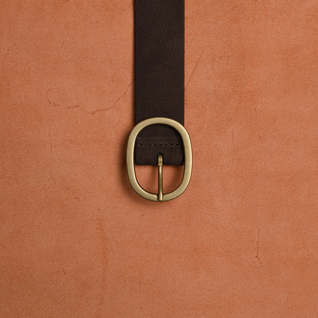 Western Belt in Nubuck - Brown