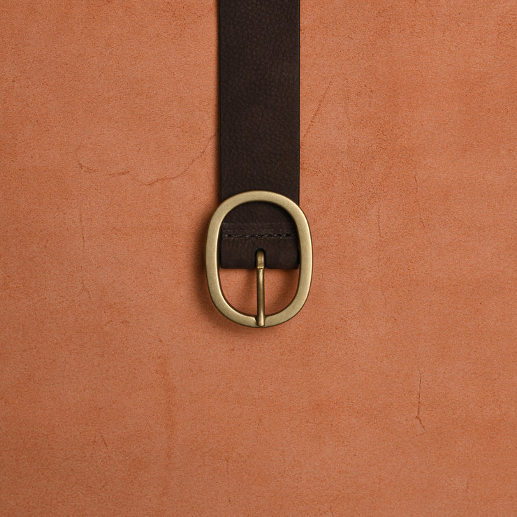 Western Belt in Nubuck - Brown