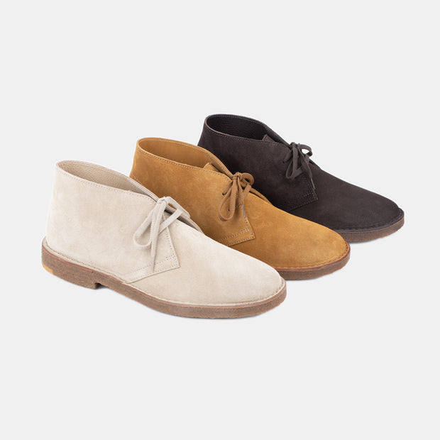 Montflex Desert Boot in Suede - Dark Brown