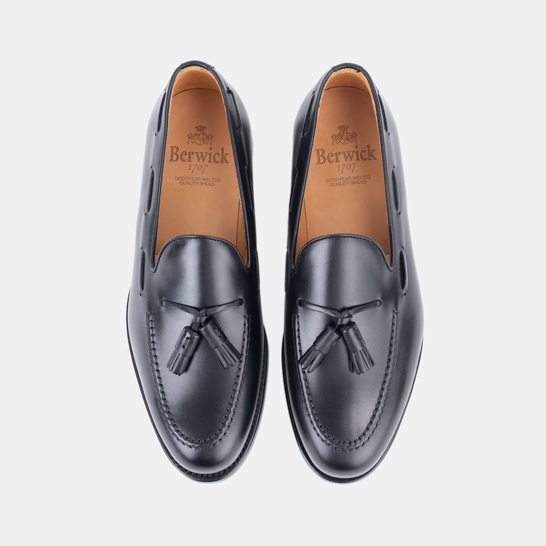 Tassel Loafer in Boxcalf - Black – Caine Clothiers
