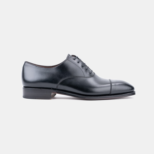 Cap Toe Oxford 80386 in Calf Leather - Black