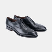 Cap Toe Oxford 80386 in Calf Leather - Black