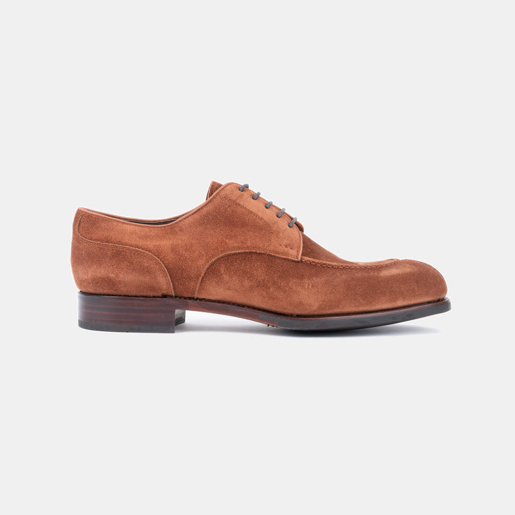 Split Toe Derby 80414 in Suede - Caramel