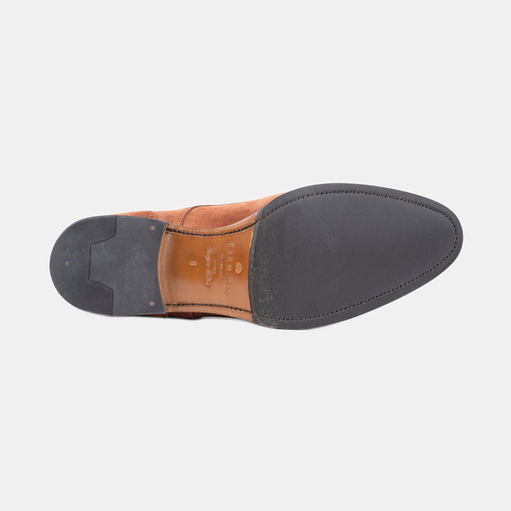 Split Toe Derby 80414 in Suede - Caramel
