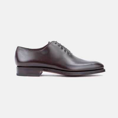 Wholecut Oxford 910 in Calf Leather - Dark Brown