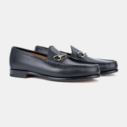 Horsebit Loafer in Funchal Calf - Black