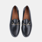 Horsebit Loafer in Funchal Calf - Black