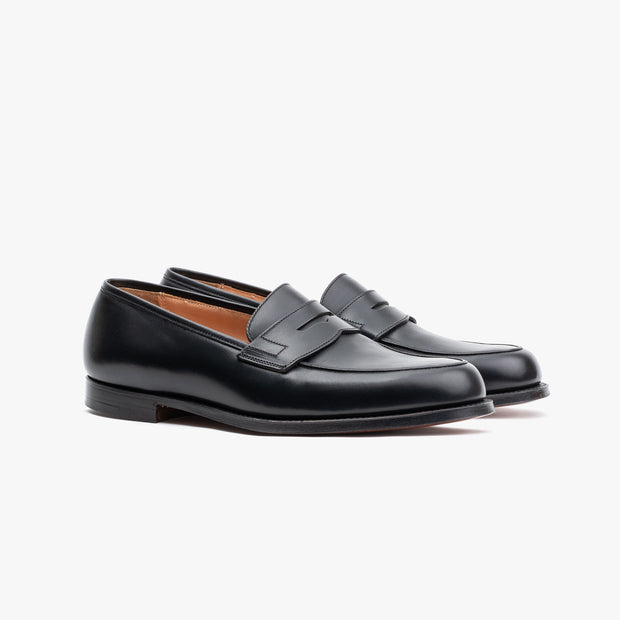 Grantham 2 Penny Loafer in Black Calf