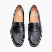 Grantham 2 Penny Loafer in Black Calf