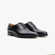 Hallam cap toe oxford in Black Calf