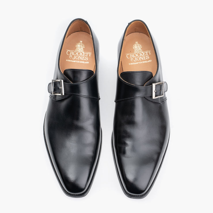 Monkton Single Monk in Black Calf