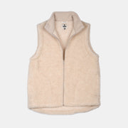 Nordic Gilet in Sherpa Wool - Cream