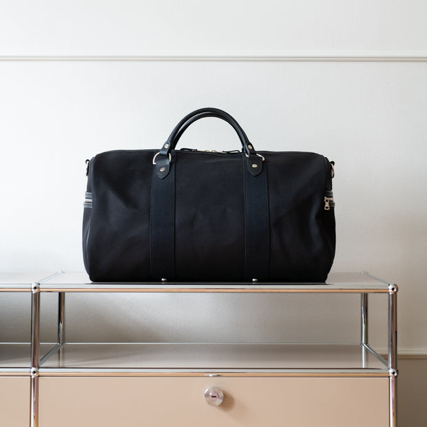Dalby Duffle Holdall in Cotton Canvas – Black