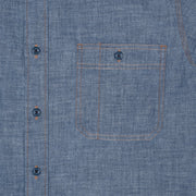 Chambray CPO Shirt in Cotton - Indigo