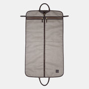 Garment Bag in Smooth Tumbled Leather - Chocolate