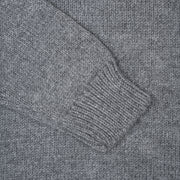 Casa Isaac Mock Neck Sweater in Alpaca and Wool - Grey