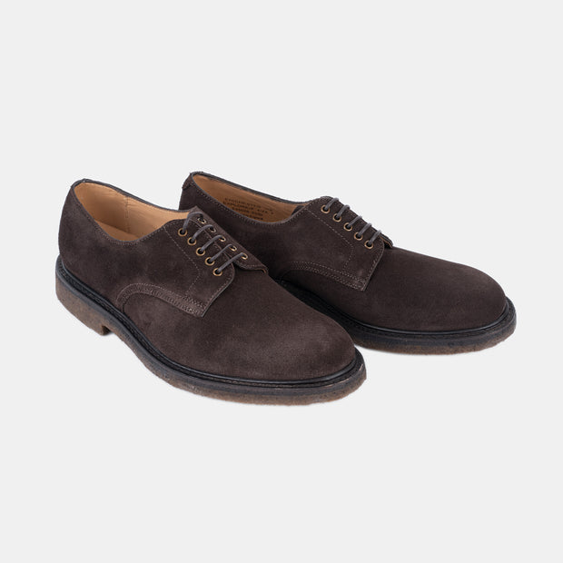 Chichester Derby in Suede - Chocolate