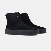 Curling Boot in Suede - Black