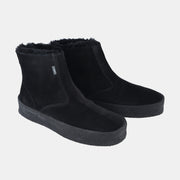 Curling Boot in Suede - Black