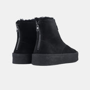 Curling Boot in Suede - Black