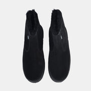 Curling Boot in Suede - Black