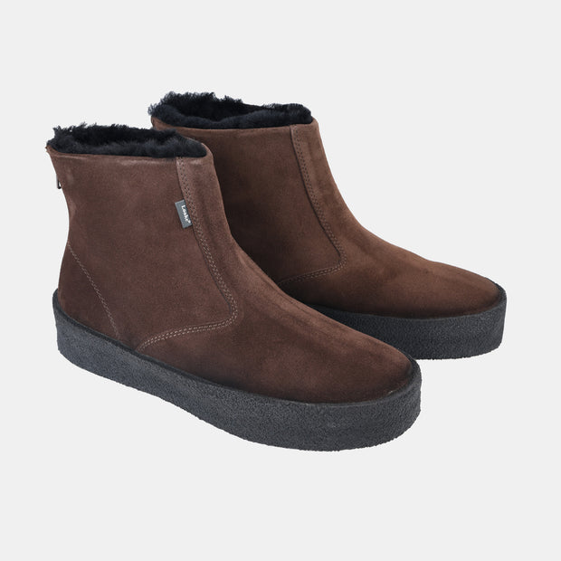 Curling Boot in Suede - Brown