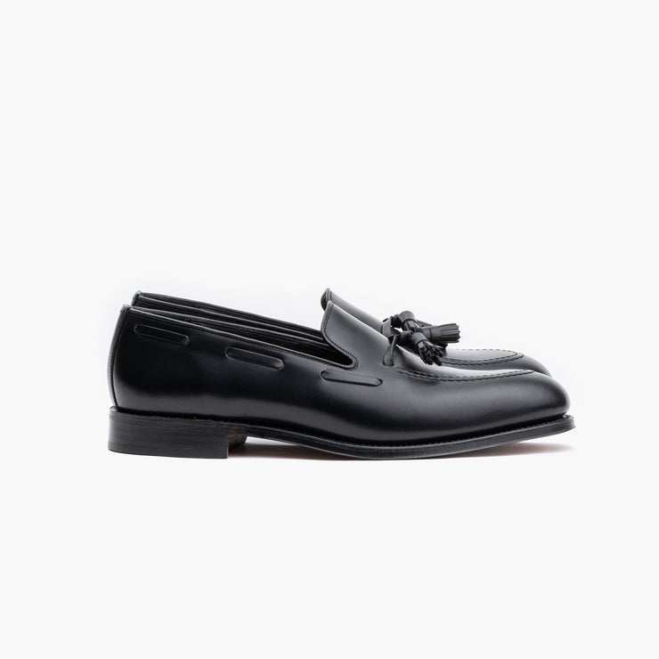 Russell Tassel Loafer in Black Calf