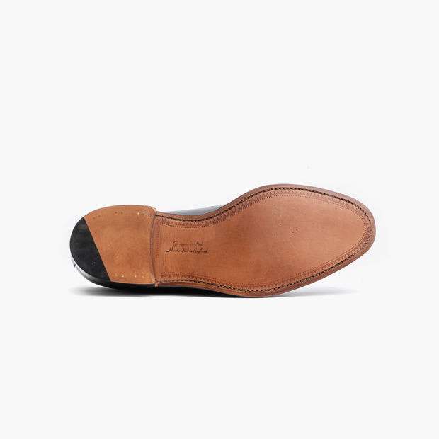 Russell Tassel Loafer in Black Calf