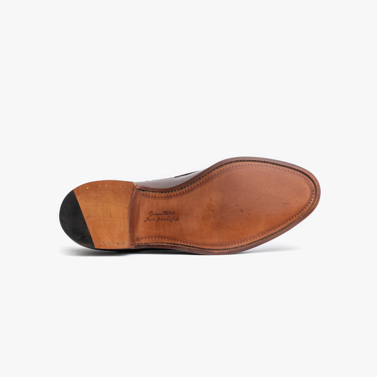Russell Tassel Loafer in Dark Brown Calf