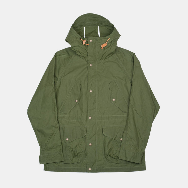 All Season Coat in Dry Waxed Cotton - Green