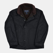 Deck Jacket in Waxed Cotton - Black