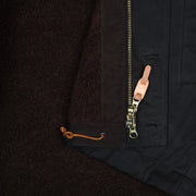 Deck Jacket in Waxed Cotton - Black