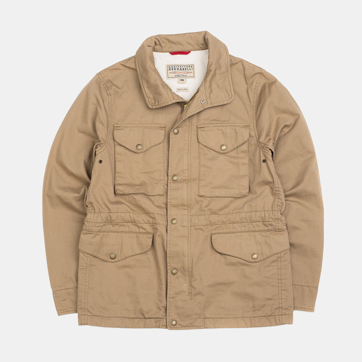 Field Jacket in Cotton - Camel