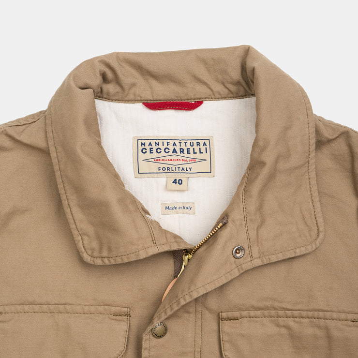 Field Jacket in Cotton - Camel