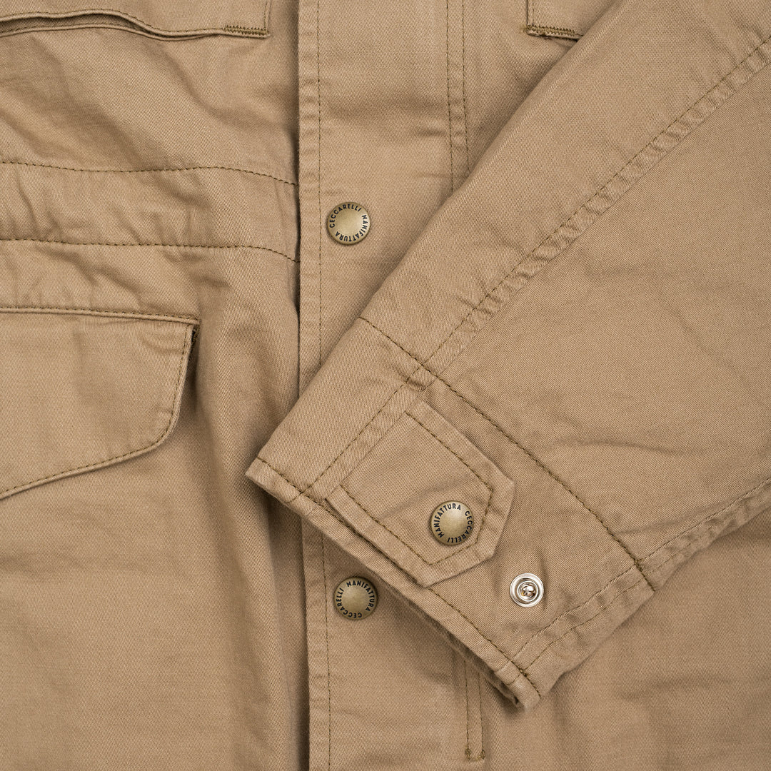 Field Jacket in Cotton - Camel – Caine Clothiers