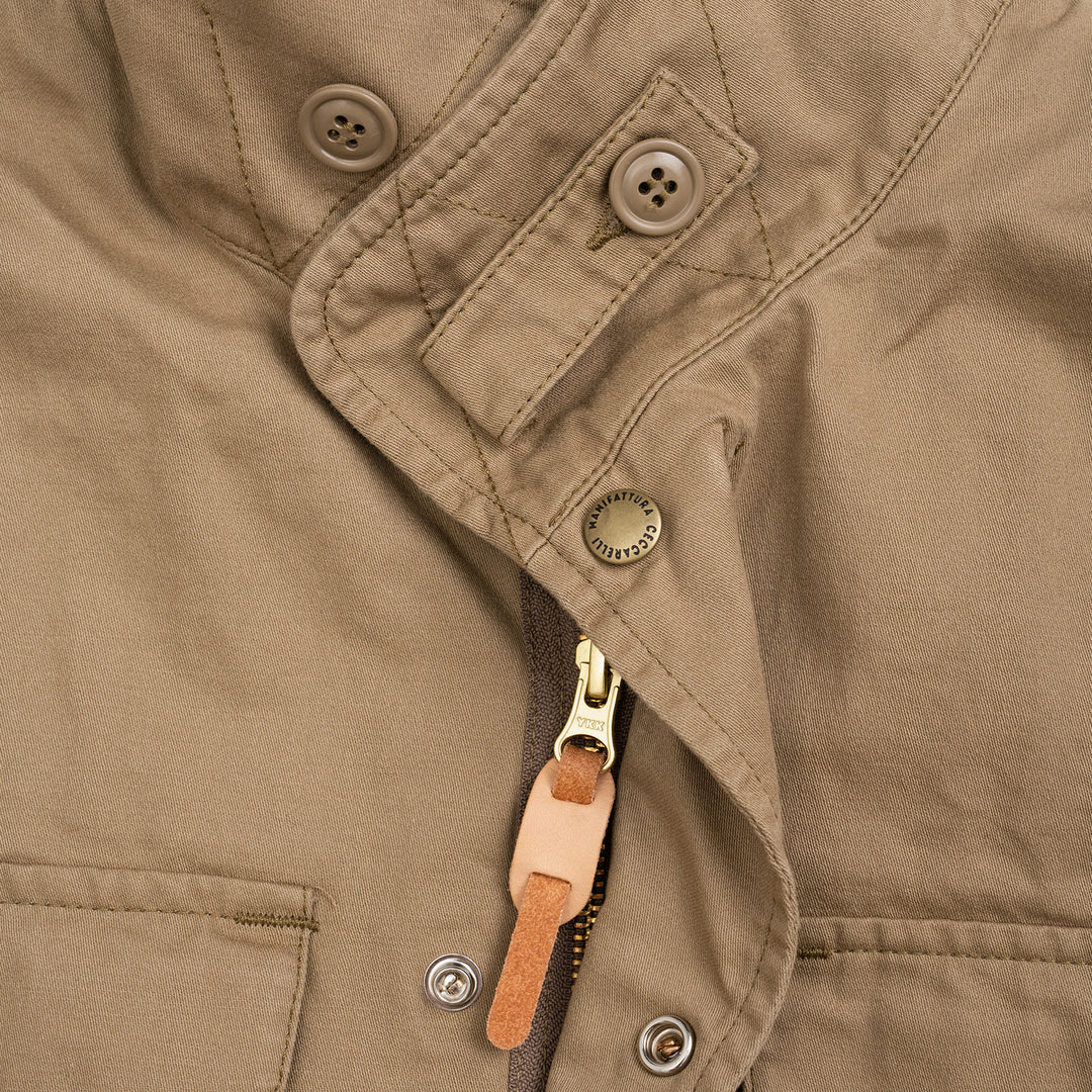 Field Jacket in Cotton - Camel – Caine Clothiers