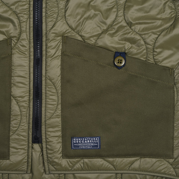 Quilted Liner / Jacket – Olive