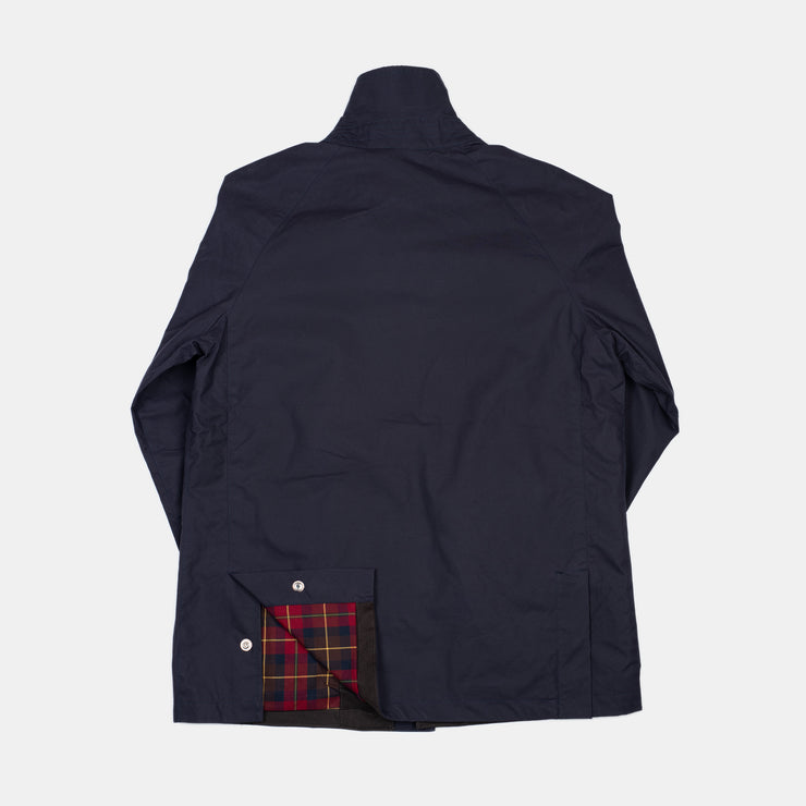 Rain Caban Jacket in Dry Wax Cotton - Navy