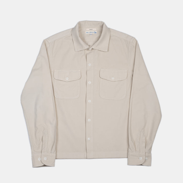 Light Corduroy Shirt in Organic Cotton - Nature
